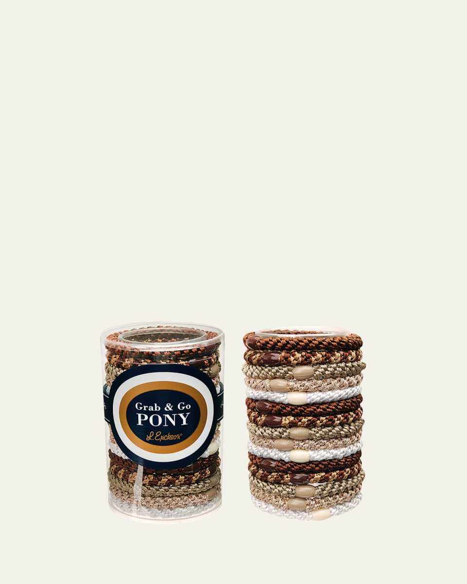 Grab & Go Pony Elastics Tube, Set of 15